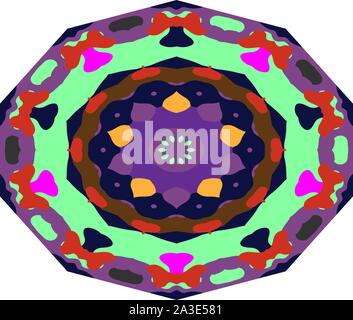 Ornamental round floral pattern. Vector illustration eps10 Stock Vector