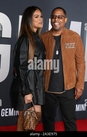 October 6, 2019, Los Angeles, CA, USA: LOS ANGELES - OCT 6:  Roberta Moradfar, Martin Lawrence at the ''Gemini'' Premiere at the TCL Chinese Theater IMAX on October 6, 2019 in Los Angeles, CA (Credit Image: © Kay Blake/ZUMA Wire) Stock Photo