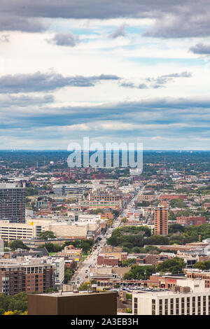 Aerial view of Lincoln Park Stock Photo