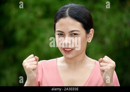 A Mad Adult Female Stock Photo