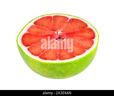 Pomelo citrus fruit isolated on white background Stock Photo
