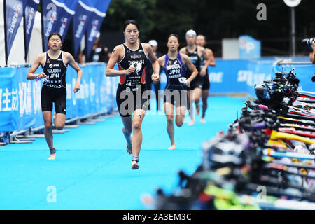 Odaiba Tokyo Japan 6th Oct 19 Ai Ueda Triathlon The 25th Japan Triathlon Championship In Odaiba Tokyo Japan Credit Naoki Morita Aflo Sport Alamy Live News Stock Photo Alamy