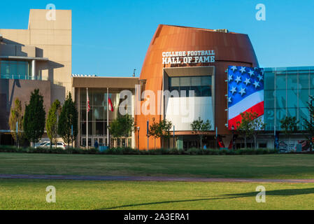 College Football Hall of Fame in downtown Atlanta, Georgia. (USA) Stock Photo