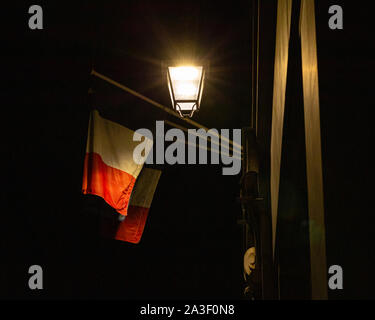 France flag. Paris streets Stock Photo