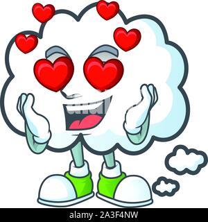 In love design cloud bubble for icon thinking Stock Vector