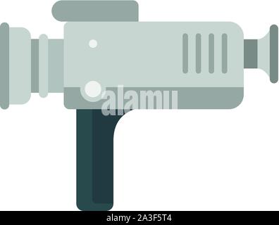 Home cinema projector icon. Flat illustration of home cinema projector vector icon for web design Stock Vector