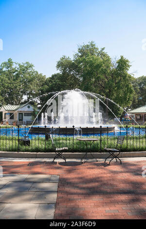 Fountain at Franklin Square, in Philadelphia, Pennsylvania Stock Photo ...