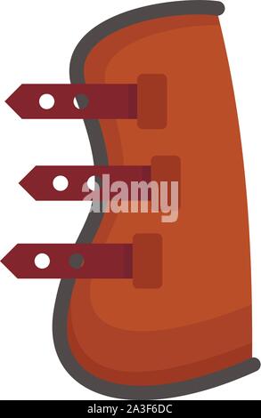 Horse protection boot icon. Flat illustration of horse protection boot vector icon for web design Stock Vector