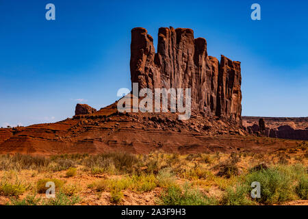 Felsformationen in der Wüste des Monument Valley in Utah / USA Stock Photo