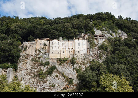 the shrine of st. Francis in greccio, in the holy valley of rieti, Latium, italy Stock Photo