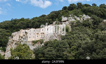 Greccio, the shrine of st. Francis, holy valley, rieti, latium, italy Stock Photo