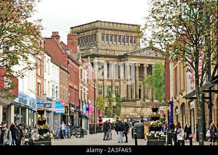 The Harris Museum and Art Gallery at the top of Friargate in Preston City Centre Stock Photo