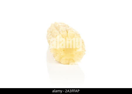 One whole baby yellow corn isolated on white background Stock Photo
