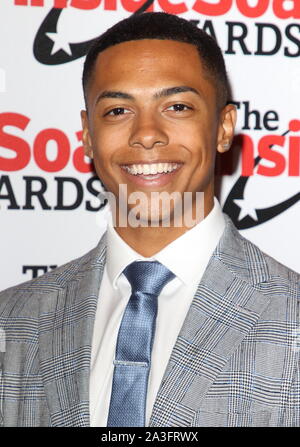 Zack Morris attends the Inside Soap Awards at the Sway Nightclub in London. Stock Photo