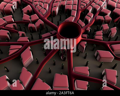 Viruses infecting human cells, computer illustration Stock Photo - Alamy
