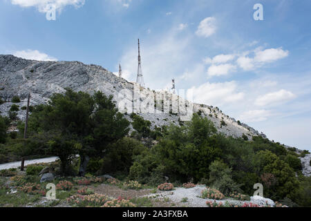 Mount Olympos, Lesvos, Greece. Stock Photo