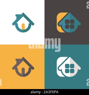 set Home design elements for website or app. Vector eps10. Stock Vector