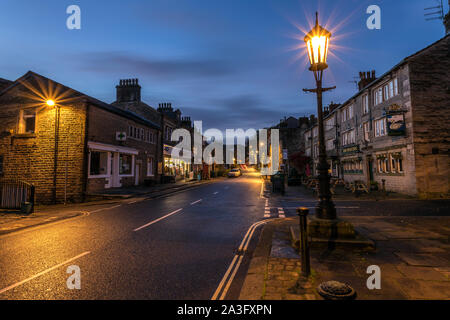 Delph Village Centre Stock Photo