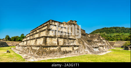 Templo Azul at El Tajin, a pre-Columbian archeological site in southern Mexico Stock Photo