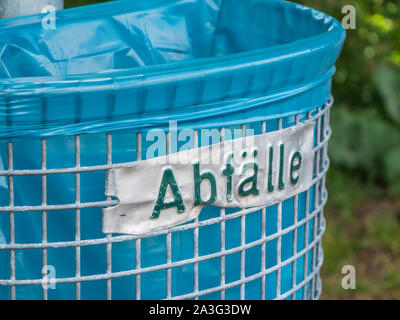 Dustbin in the city Stock Photo