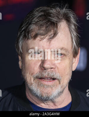 Westwood, United States. 07th Oct, 2019. WESTWOOD, LOS ANGELES, CALIFORNIA, USA - OCTOBER 07: Actor Mark Hamill arrives at the Los Angeles Premiere Of Netflix's 'El Camino: A Breaking Bad Movie' held at the Regency Village Theatre on October 7, 2019 in Westwood, Los Angeles, California, United States. (Photo by Xavier Collin/Image Press Agency) Credit: Image Press Agency/Alamy Live News Stock Photo