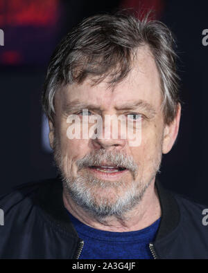 Westwood, United States. 07th Oct, 2019. WESTWOOD, LOS ANGELES, CALIFORNIA, USA - OCTOBER 07: Actor Mark Hamill arrives at the Los Angeles Premiere Of Netflix's 'El Camino: A Breaking Bad Movie' held at the Regency Village Theatre on October 7, 2019 in Westwood, Los Angeles, California, United States. (Photo by Xavier Collin/Image Press Agency) Credit: Image Press Agency/Alamy Live News Stock Photo