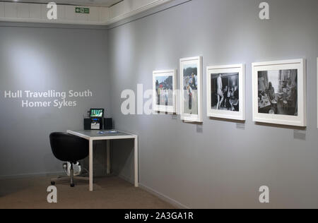 Photo photography exhibition show at the HIP fest 2019 Hull International Photography Festival Prices Quay  Hull UK. 'Hull Travelling South'. 2010s HOMER SYKES Stock Photo