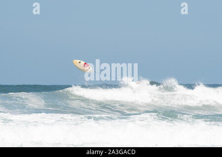 surfer wipeout Stock Photo