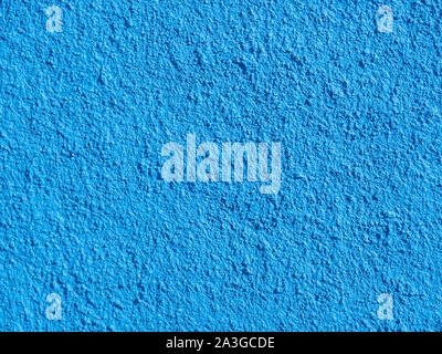 Blue textured plaster of a wall Stock Photo