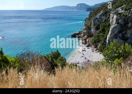 Cala Fuili Beach in Cala Gonone, Orosei Gulf, Sardinia, Italy Stock Photo