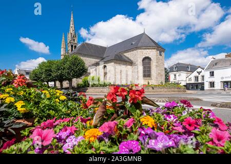 France, Finistere, Riec-sur-Belon, Saint-Pierre church Stock Photo