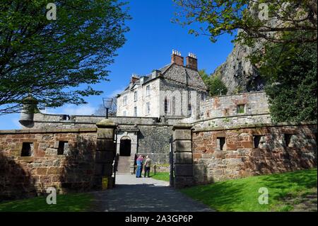 United Kingdom, Scotland, Highland, Dumbarton, Dumbarton Castle, considered a time to imprison Napoleon after his fall at Waterloo Stock Photo