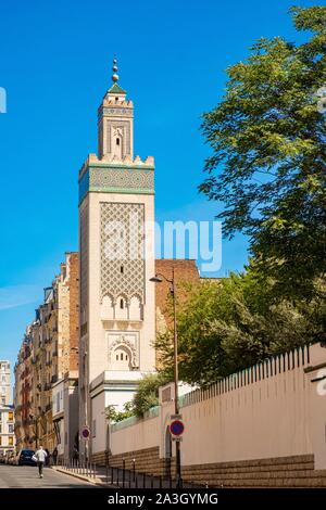 France, Paris, the Great Mosque of Paris Stock Photo