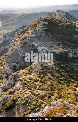 France, Bouche du Rhone, Aureille, Alpilles mountains, Opies valley Stock Photo
