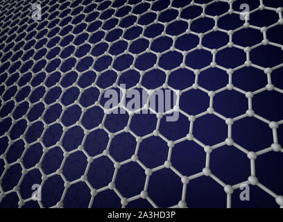 Graphene crystal lattice abstract background Stock Photo