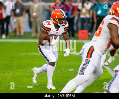 Cleveland Browns running back Nick Chubb (24) stands on the sideline during  an NFL pre-season football game against the Washington Commanders, Friday,  Aug. 11, 2023, in Cleveland. (AP Photo/Kirk Irwin Stock Photo 