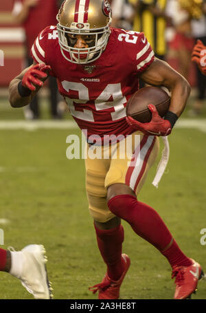 Santa Clara, California, USA. 7th Oct, 2019. San Francisco 49ers defensive back K'Waun Williams (24) on Monday, October 7, 2019, at Levis Stadium in Santa Clara, California. The 49ers defeated the Browns 31-3. Credit: Al Golub/ZUMA Wire/Alamy Live News Stock Photo