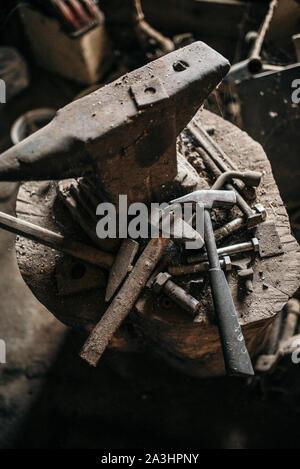 Old Blacksmith Shop Stock Photo