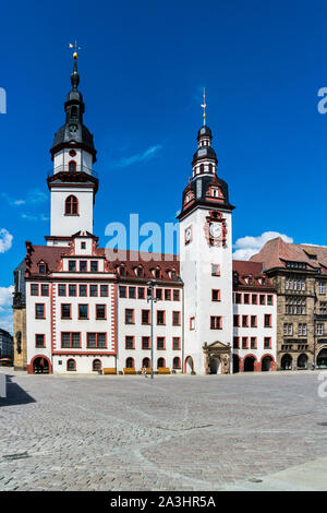 Town Hall from Chemnitz in East Germany Stock Photo