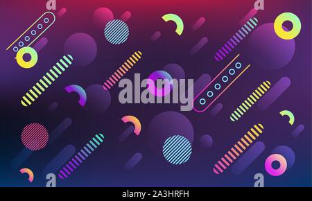 Glowing abstract geometrical background. Vector illustration Stock Vector
