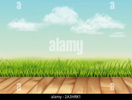 Vector Summer Landscape Stock Vector