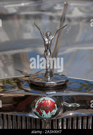 Triumph Vitesse emblem and hood Stock Photo