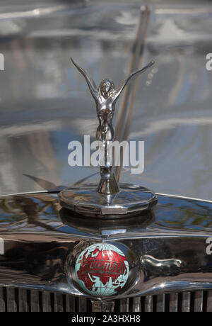 Triumph Vitesse emblem and hood Stock Photo