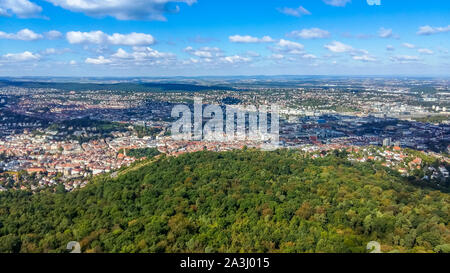 View over Stuttgart in Germany Stock Photo