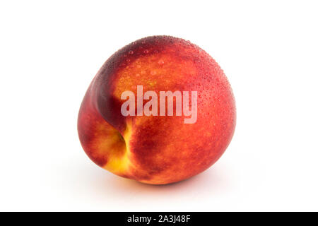 nectarine isolated on white background Stock Photo