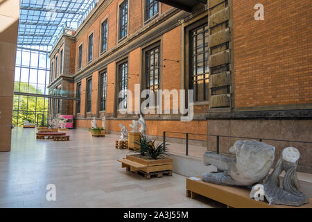 Copenhagen, Denmark - May 04, 2019: Sculptures in Danish National Gallery, Statens Museum for Kunst, Copenhagen Denmark