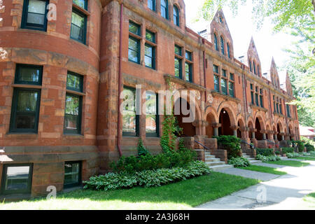 Regentrified Cathedral Hill neighborhood row houses. St Paul Minnesota MN USA Stock Photo