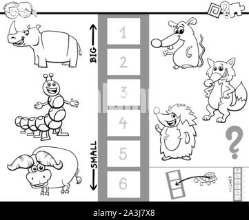 Find Big or Small, worksheet for kids Stock Vector Image & Art - Alamy