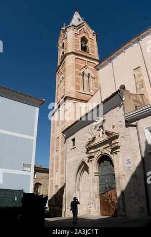 Cuenca, Spain - August 23, 2019 - Parroquia (parish church) El Salvador in the historic town centre Stock Photo