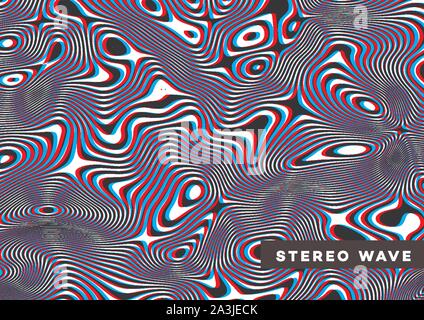 Modern stereo background. Abstract geometric background design. Sound circle wave effect vector. Digital vector illustration. Vector geometric pattern Stock Vector